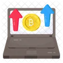 Transferencia De Bitcoin Transferencia De Documentos Bitcoin Criptografia Ícone