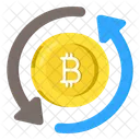 Transferencia De Bitcoin Transferencia De Documentos Bitcoin Criptografia Ícone