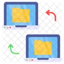 Transferencia de carpetas en línea  Icono