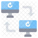 Transferência de computador  Ícone