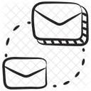 Transferencia De Mensagens Comunicacao Por Correio Transferencia De Correio Ícone