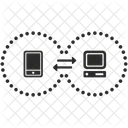 Pc Mobile Area Transfer Data Vpn Ícone