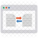 Transferencia De Dados Compartilhamento De Dados Compartilhamento De Dados On Line Ícone