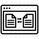 Transferencia De Dados Compartilhamento De Dados Compartilhamento De Dados On Line Ícone