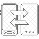 Transferencia De Dados Troca De Dados Compartilhamento De Dados Ícone