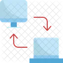 Transferência de dados  Ícone