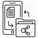 Transferência de dados  Ícone