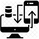 Transferencia De Dados Troca De Dados Compartilhamento De Dados Ícone