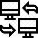 Transferencia De Dados Dados Transferencia Ícone