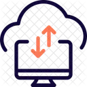 Dados De Transferencia De Nuvem De Desktop Ícone