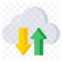 Transferência de dados na nuvem  Ícone