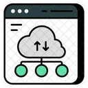 Transferencia De Dados Em Nuvem Troca De Dados Transmissao De Dados Ícone