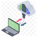 Transferencia De Dados Em Nuvem Transferencia Em Nuvem Transmissao Em Nuvem Ícone