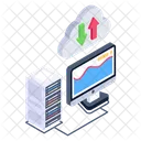 Transferencia De Arquivos Em Nuvem Transferencia De Dados Em Nuvem Transferencia De Dados De Armazenamento Ícone