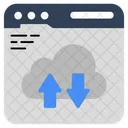 Transferencia De Dados Em Nuvem Troca De Dados Transmissao De Dados Ícone