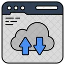 Transferencia De Dados Em Nuvem Troca De Dados Transmissao De Dados Ícone