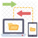 Transferencia De Dados On Line Transmissao De Dados Troca De Dados Ícone