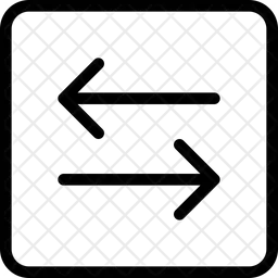 Transferência de dados quadrada  Ícone