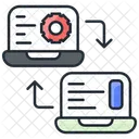 Transferencia de datos  Icono
