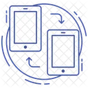 Transferencia De Datos Intercambio De Datos Dispositivo Conectado Icono