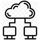 Transferencia De Datos Intercambio De Datos Computacion En La Nube Icono