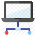 Transferencia De Datos Red LAN Red De Portatiles Icono