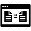Transferencia De Datos Intercambio De Datos Intercambio De Datos En Linea Icono