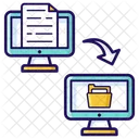 Transferencia De Datos Intercambio De Datos Transmision De Datos Icono