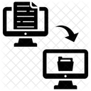 Transferencia De Datos Intercambio De Datos Transmision De Datos Icono