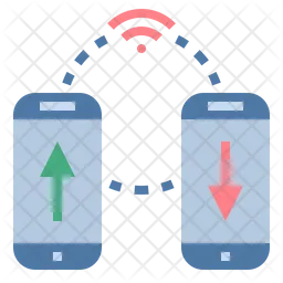 Transferencia de datos  Icono