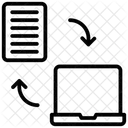 Transferencia De Datos Intercambio De Datos Intercambio De Datos Icono
