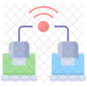 Transferencia De Datos Analisis Sincronizacion Icono