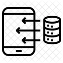 Smartphone Transferencia Transferencia De Datos Icono