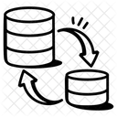 Transferencia De Bases De Datos Transferencia De Datos Alojamiento De Datos Icono
