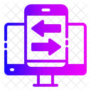 Transferencia de datos  Icono
