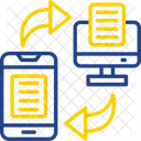 Transferencia de datos  Icono