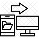Transferencia de datos  Icono