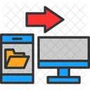 Transferencia de datos  Icono