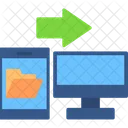 Transferencia De Datos Centro Bastidores Icono