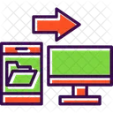 Transferencia de datos  Icono
