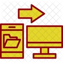 Transferencia de datos  Icono