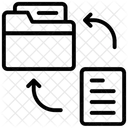 Transferencia De Datos Intercambio De Datos Intercambio De Archivos Icono