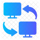 Transferencia De Datos Intercambio De Datos Electronica Icono