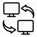 Transferencia De Datos Intercambio De Datos Electronica Icono