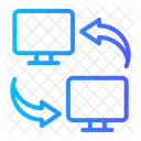 Transferencia De Datos Intercambio De Datos Electronica Icono