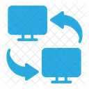 Transferencia De Datos Intercambio De Datos Electronica Icono