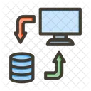 Datos Transferencia Intercambio De Datos Icono