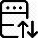 Transferencia de datos del servidor  Icono