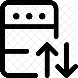 Transferencia de datos del servidor  Icono