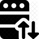 Transferencia de datos del servidor  Icono